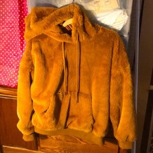 Jacket Camel colored soft , fake fur, New